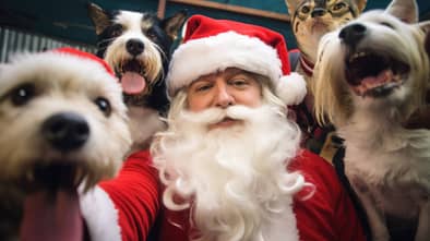 a-person-dressed-as-santa-claus-is-surrounded-by-dogs-some-of-whom-are-wearing-8vnbysxn.jpeg