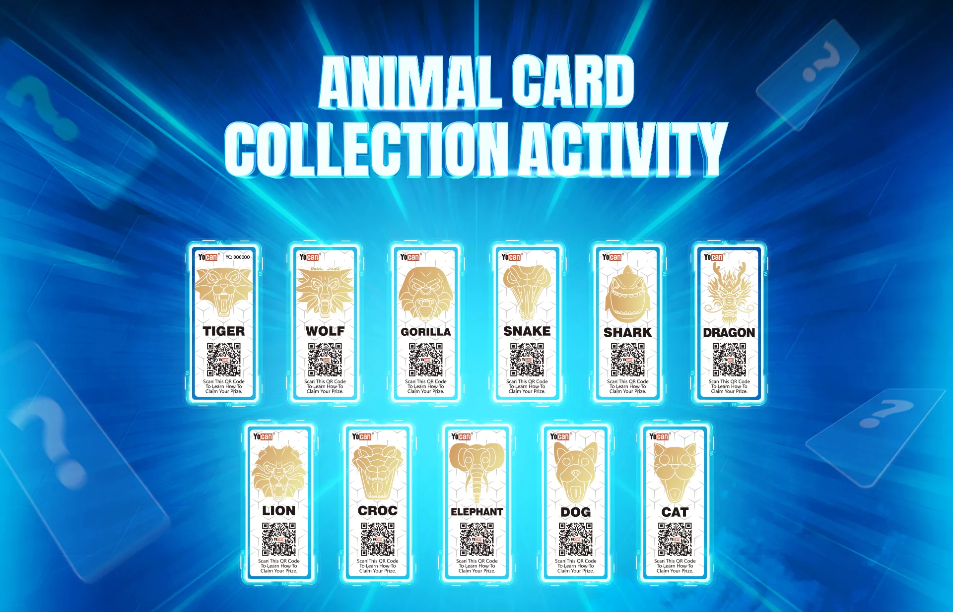 Yocan animal card collection activity