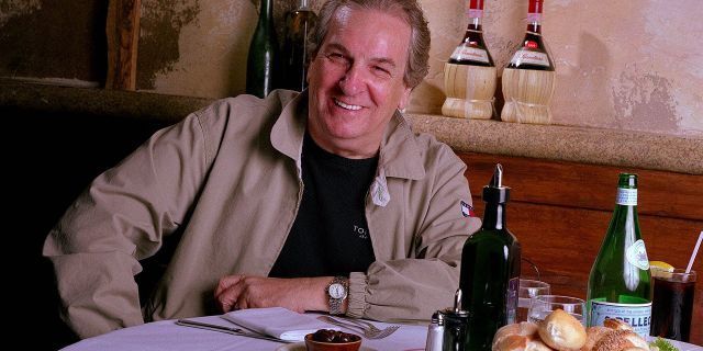 In this July 28, 2001 file photo, Danny Aiello poses for a photo at Gigino restaurant in New York.