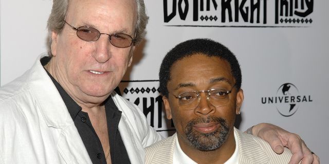 In this June 29, 2009 file photo, Director Spike Lee, right, and actor Danny Aiello attend a special 20th anniversary screening of Do the Right Thing, in New York.