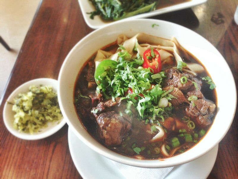 Oxtails were a popular Depression-era meat cut in the United States, but now are found more frequently in Asian and African-American cuisine; shown here, oxtail soup at a Chinese restaurant in Los Angeles.