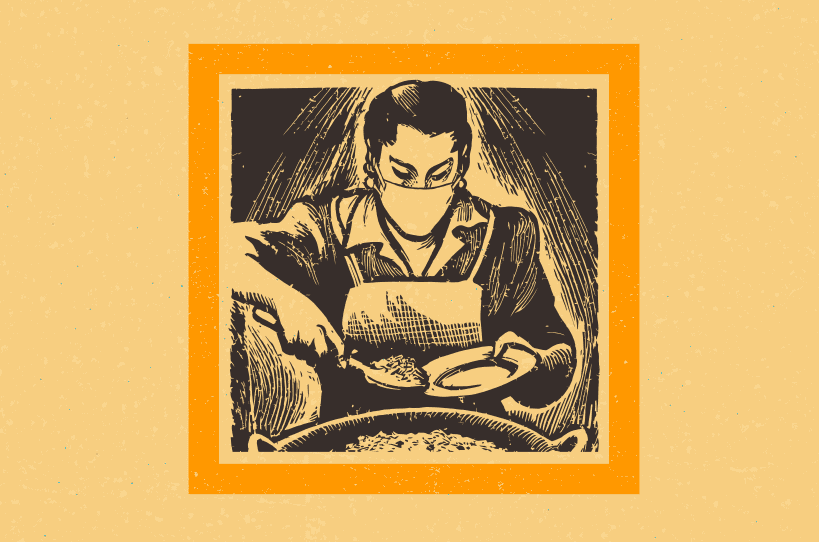 UTSA adapted an image from a 1960 cookbook for their pandemic-era cover.