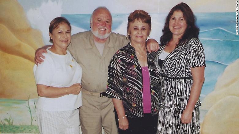 Horacio Estrada-Elias in a 2014 family photo, with, from left to right, his sister Amanda Estrada, his sister Sylvia Ramirez, and his daughter Elizabeth Estrada. 