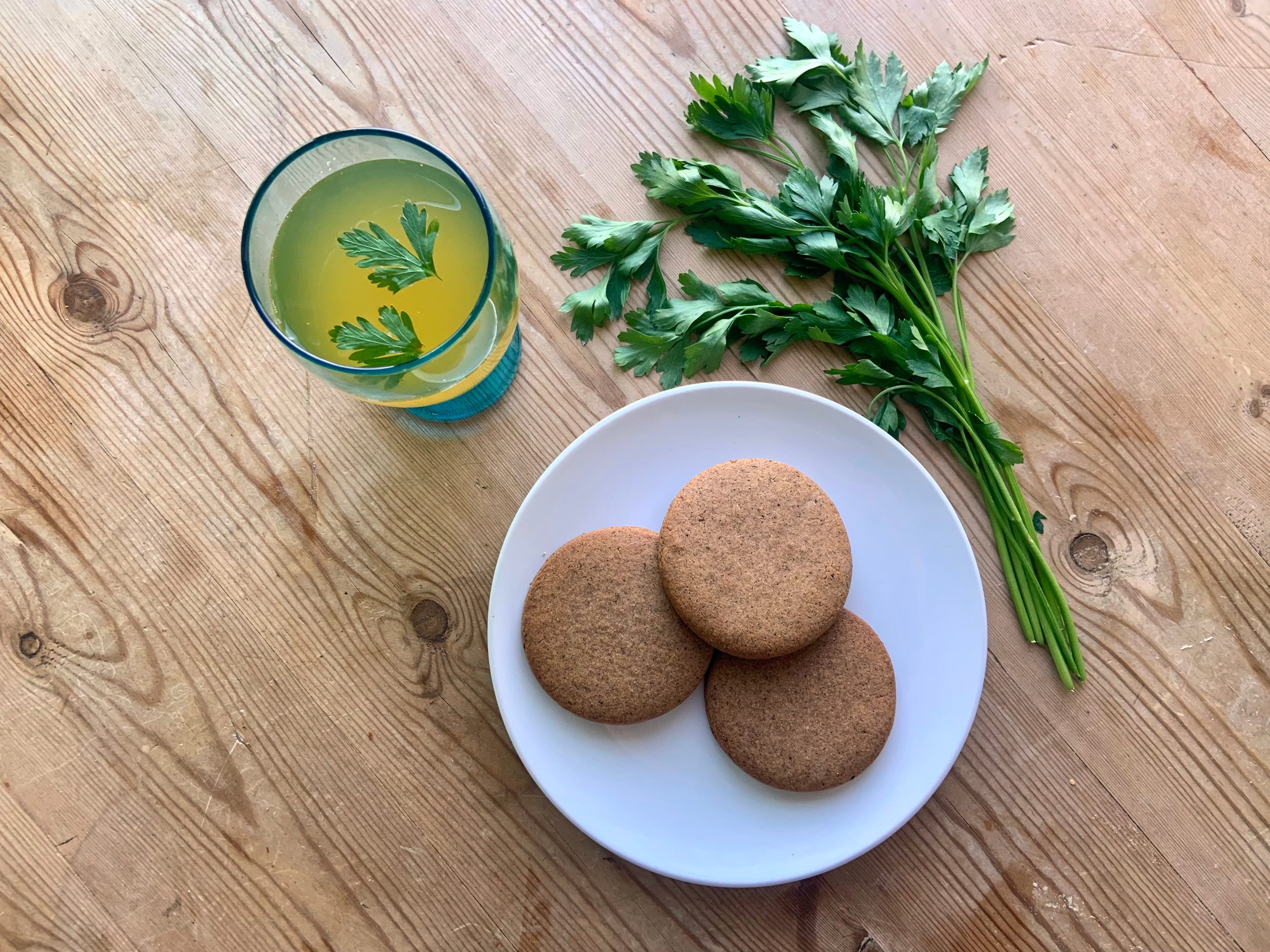 If you really need joy, pair your cookies with Hildegard's honey-parsley wine.