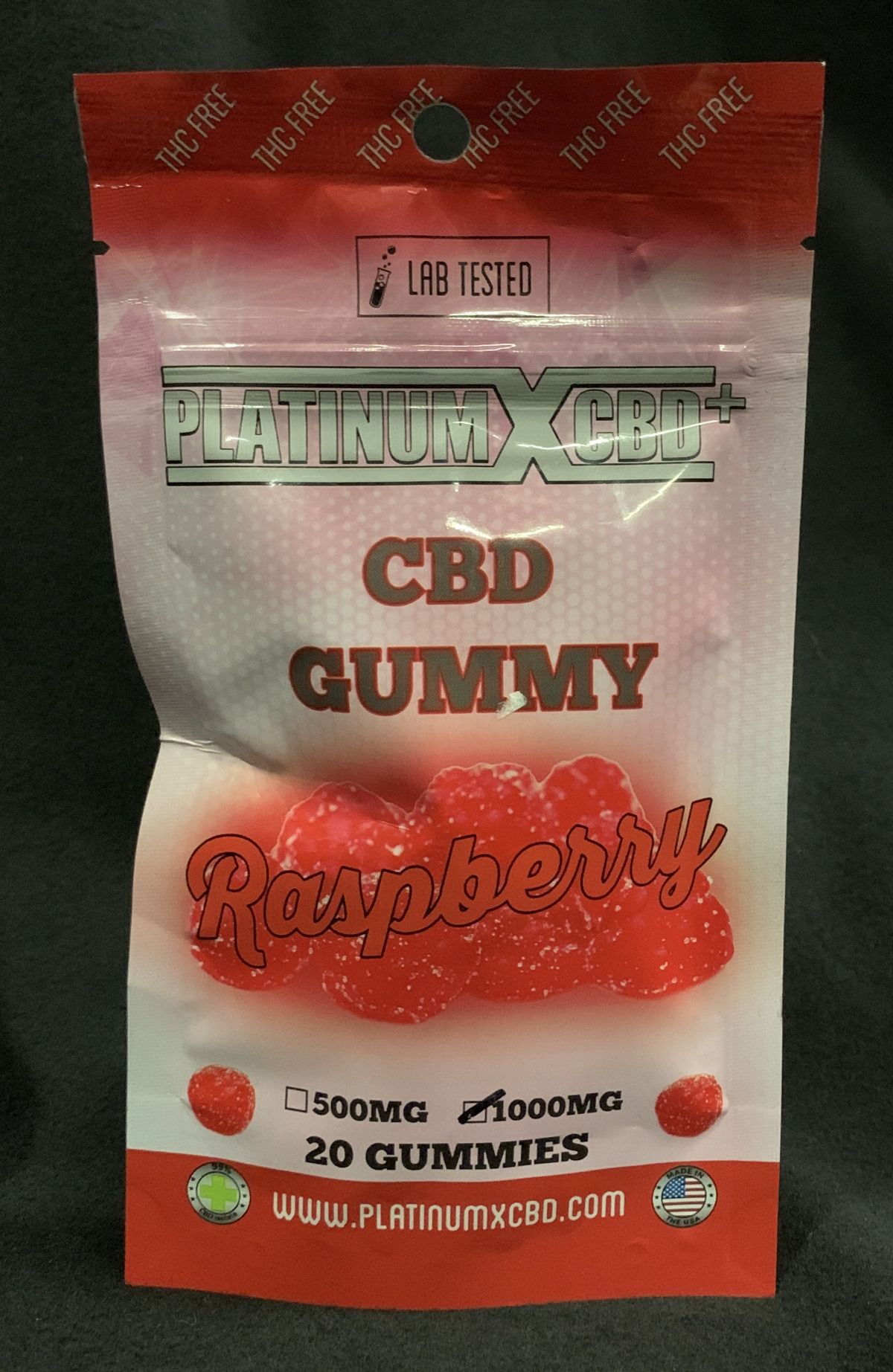 PSI Labs did not detect CBD in a packet of Platinum X CBD+ Raspberry Gummies. (WTHR)